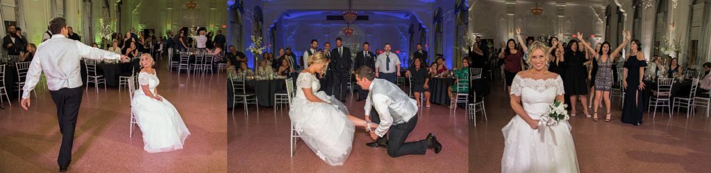 garter toss and bouquet toss